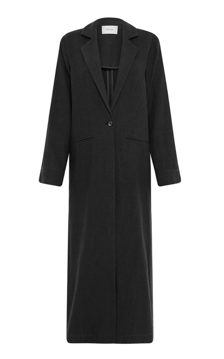 Moda Operandi Matin Long Linen Blazer Coat