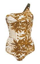 Max Mara Pecos Reversible One-shoulder Swimsuit