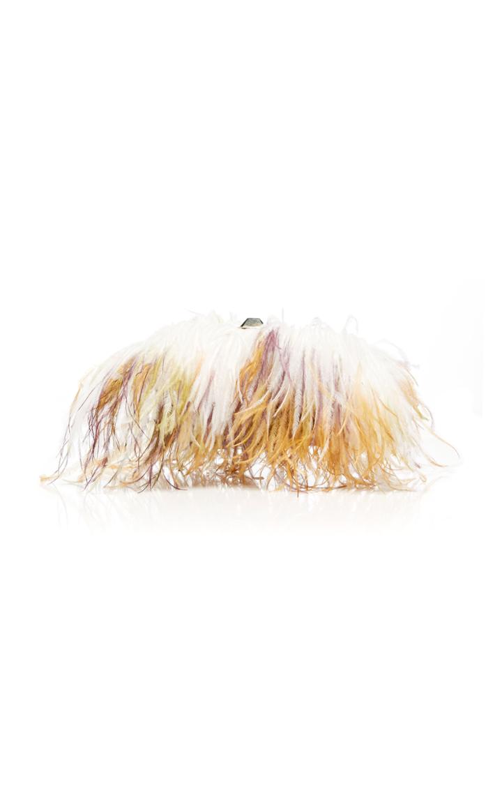 Giambattista Valli Jacquard And Ostrich Clutch