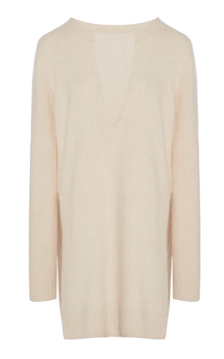 Rosetta Getty Cashmere Slit Front Tunic Top