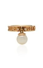 Marlo Laz Dancing Pearl 14k Gold, Diamond And Pearl Ring