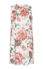 Dolce & Gabbana Peony-print Lace Shift Dress