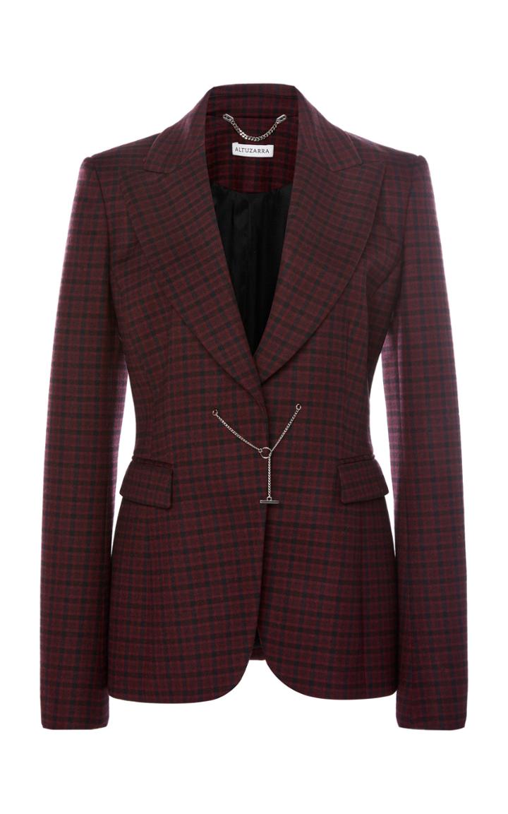 Altuzarra Edison Wool-blend Chain Blazer