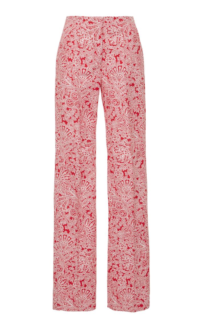 Diane Von Furstenberg Taped Straight Leg Pant