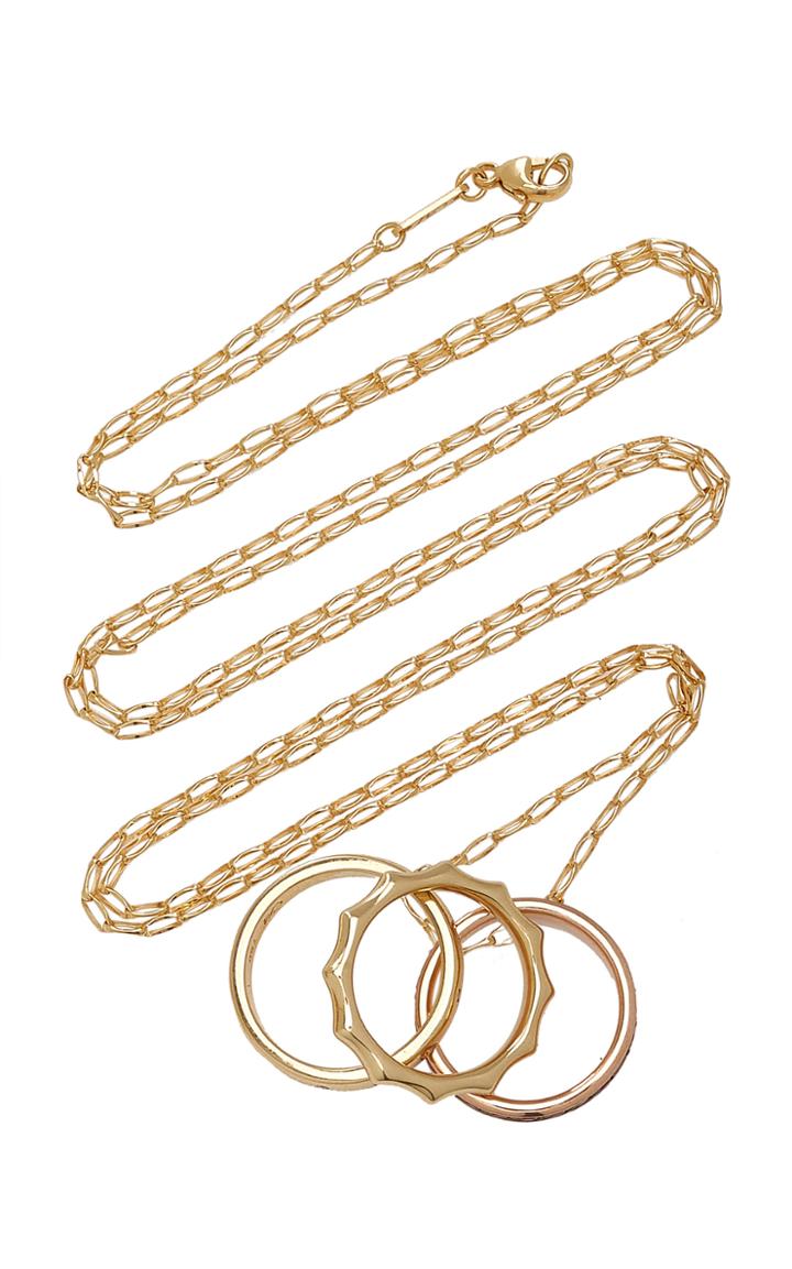 Moda Operandi Monica Rich Kosann 18k Gold Positive Vibes Poesy Ring Necklace