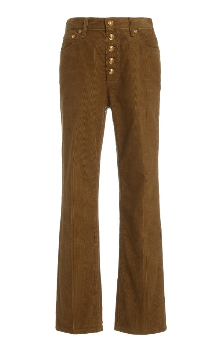 Moda Operandi Tory Burch Corduroy Button-fly Jean