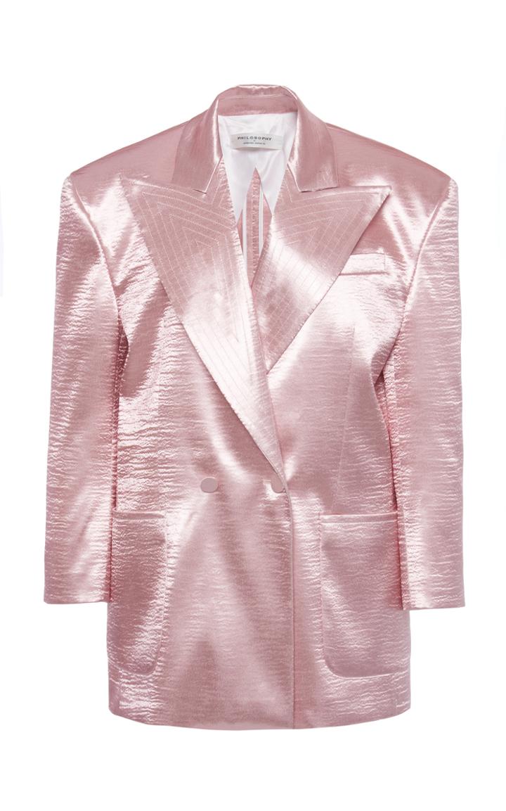 Moda Operandi Philosophy Di Lorenzo Serafini Oversized Satin Blazer