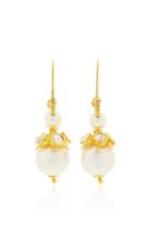Sanjay Kasliwal Raj 22k Gold Pearl And Diamond Earrings