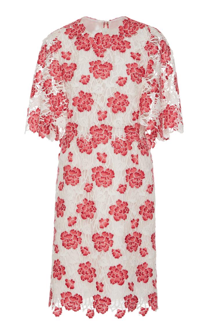 Giambattista Valli Rose Macram Lace Dress