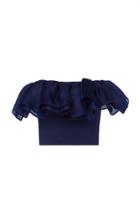Emilio De La Morena Camilla Frill Silk Top