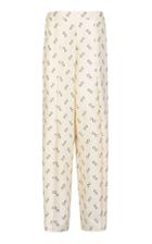 Giuliva Heritage Collection Amanda Printed Cotton Wide Leg Trousers