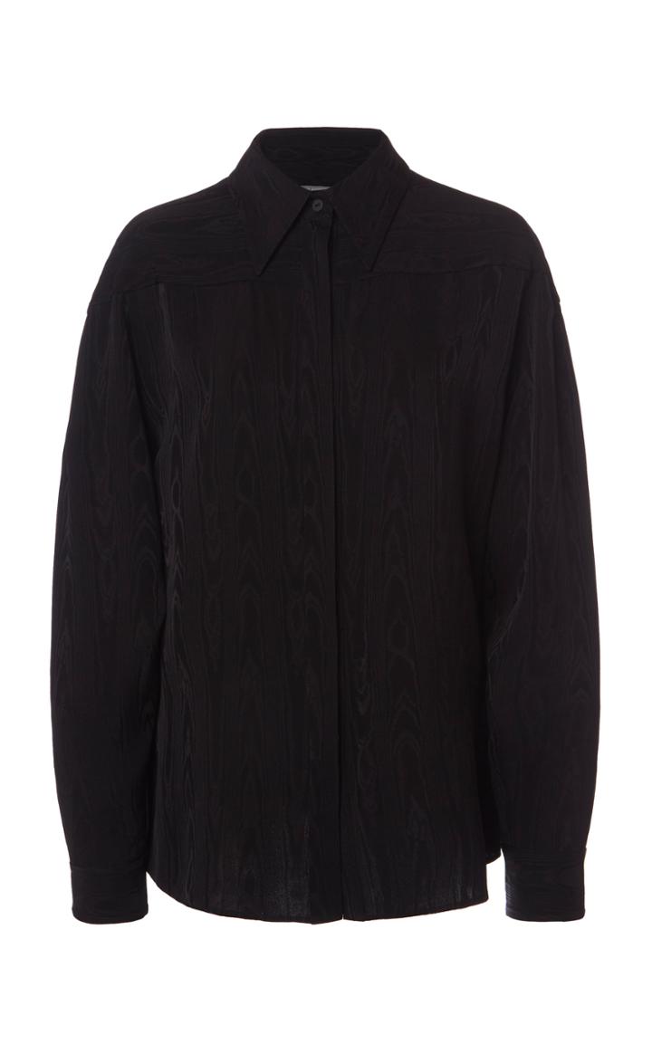 Moda Operandi Alberta Ferretti Long-sleeve Moire Blouse