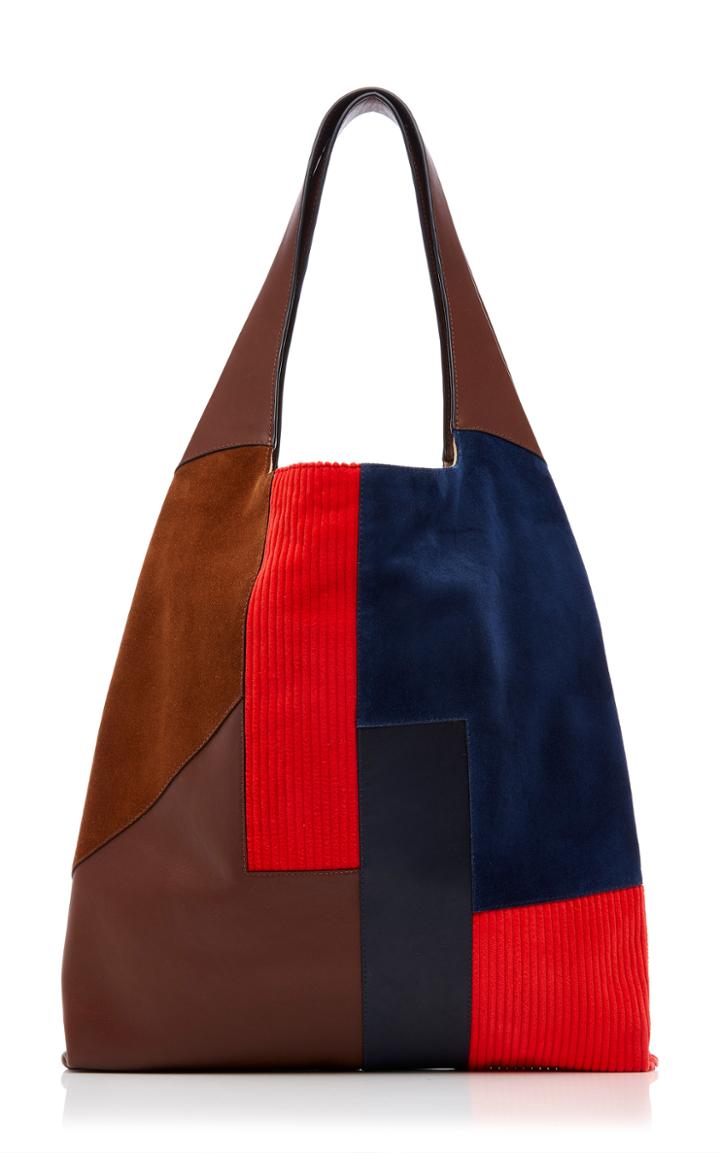 Hayward Leather Suede And Corduroy Grande Shopper