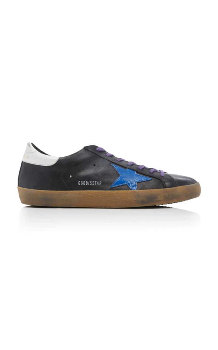 Golden Goose Super Star Black Leather Sneakers