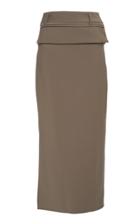Christopher Esber Folded Waist Wool Skirt
