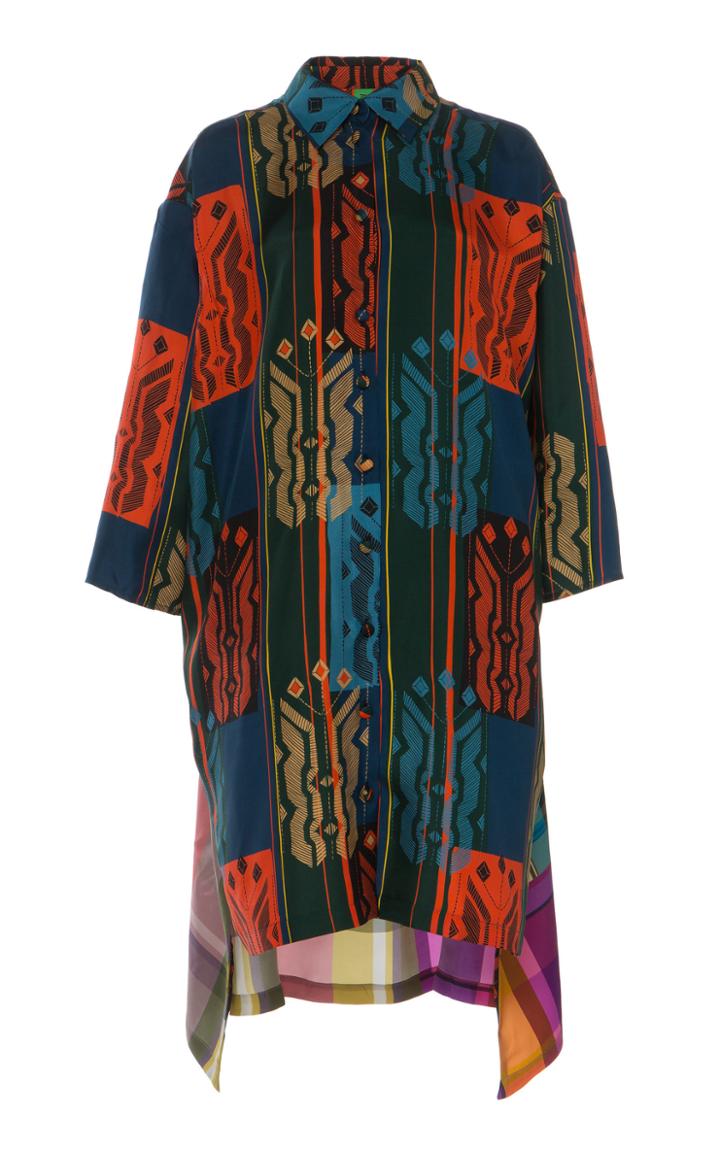 Rianna + Nina Kathi Carnaval Silk Blouse Dress