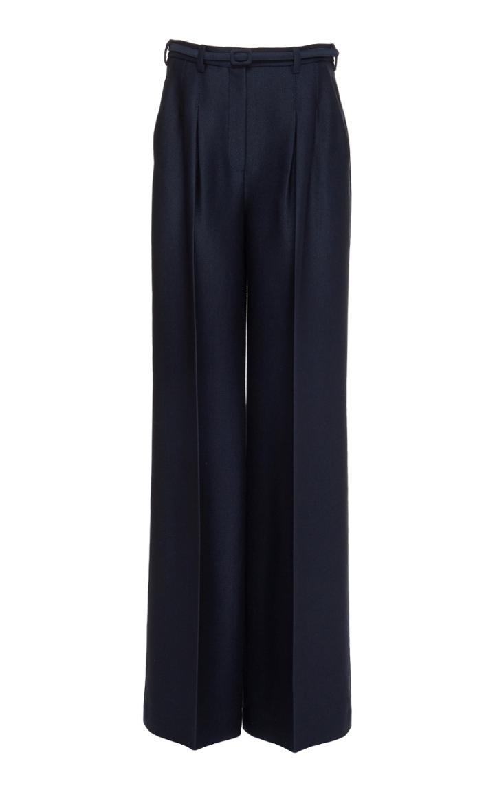 Gabriela Hearst Vargas Belted Wide-leg Trouser
