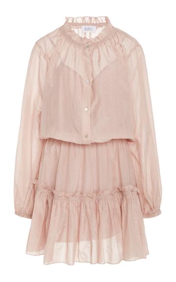Bird & Knoll Bijoux Flounce Cotton Silk Dress