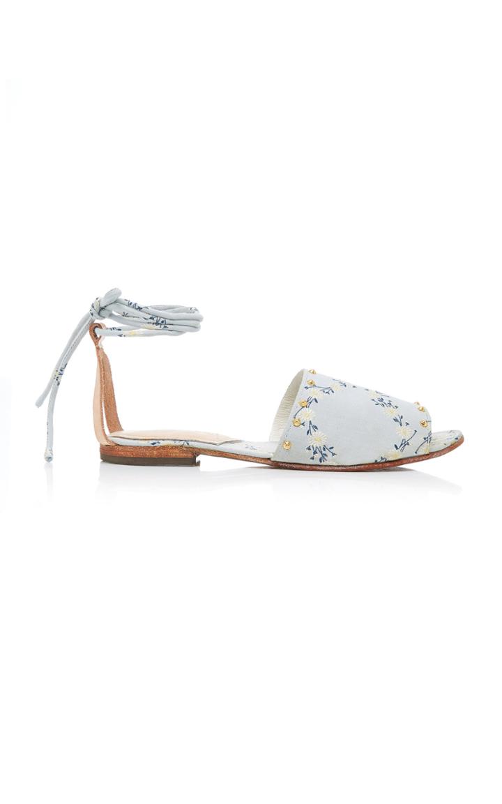 Markarian Cecilia Blue Floral Sandals