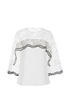 Sachin & Babi Saute Wave Lace Top