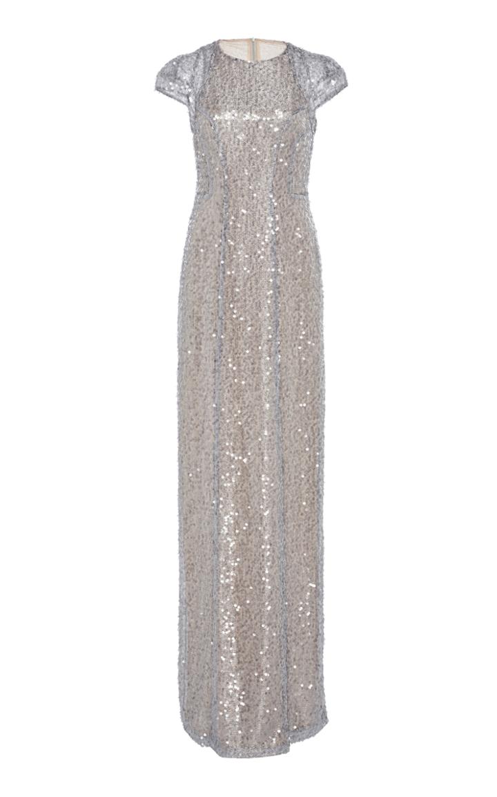 Galvan Estrella Cap Sleeve Dress