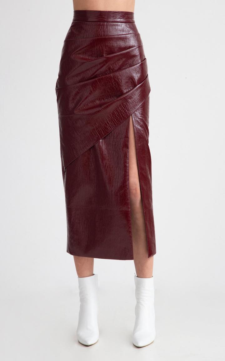 Aleksandre Akhalkatsishvili Midi Vinyl Pencil Skirt