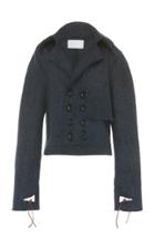 Peet Dullaert Sculptured Cropped Harris Tweed Wool Coat