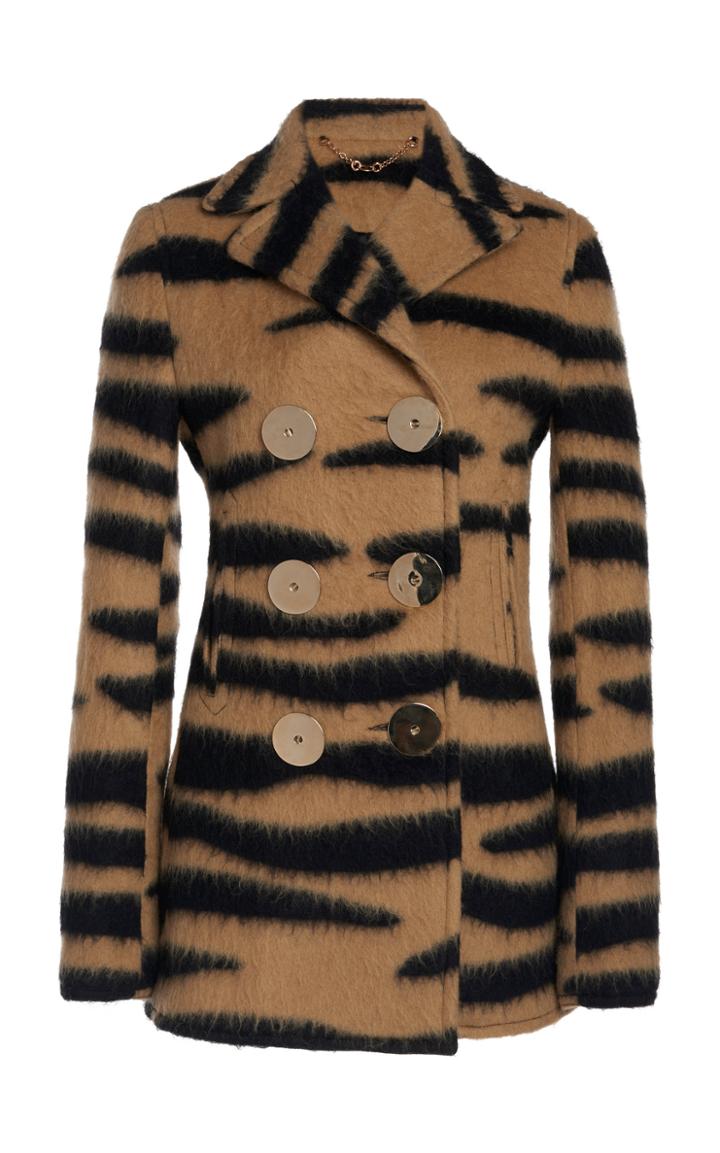 Moda Operandi Paco Rabanne Zebra-print Wool-silk Jacket