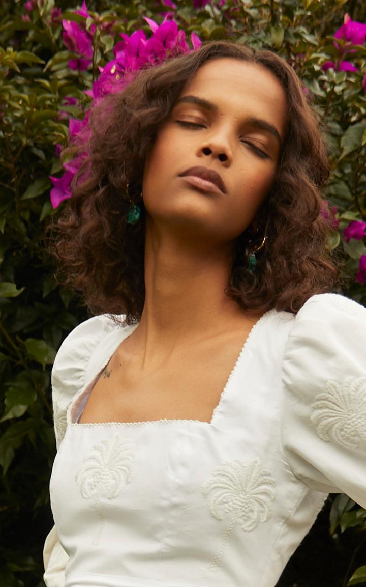 Moda Operandi Beck Jewels X Agua By Agua Bendita Turquesa 14k Gold-filled Hoops