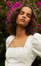Moda Operandi Beck Jewels X Agua By Agua Bendita Turquesa 14k Gold-filled Hoops