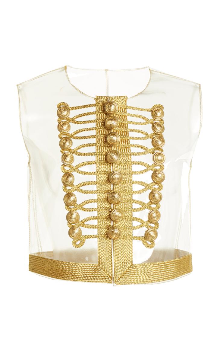 Moda Operandi Paco Rabanne Embroidered Pvc Vest