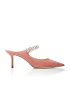 Jimmy Choo Crystal-embellished Suede Mules