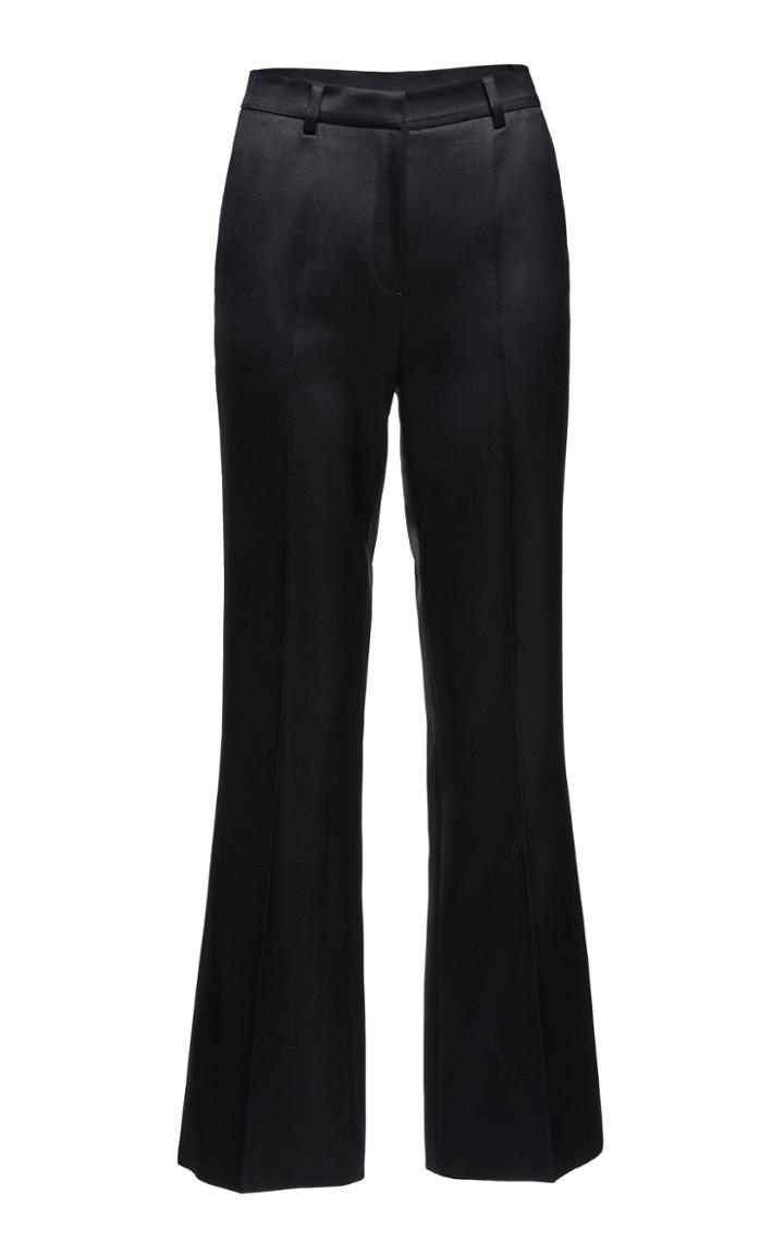 Magda Butrym Kalat Silk Wool High-rise Flared Pants