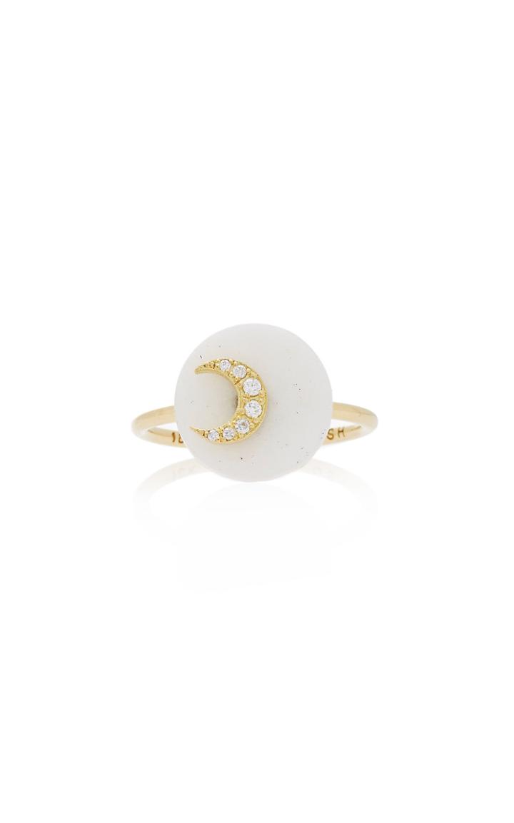 Noush Jewelry Coexist Moon On Agate Ring