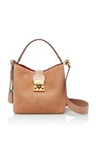 Mark Cross Small Murphy Suede And Leather Bucket Bag