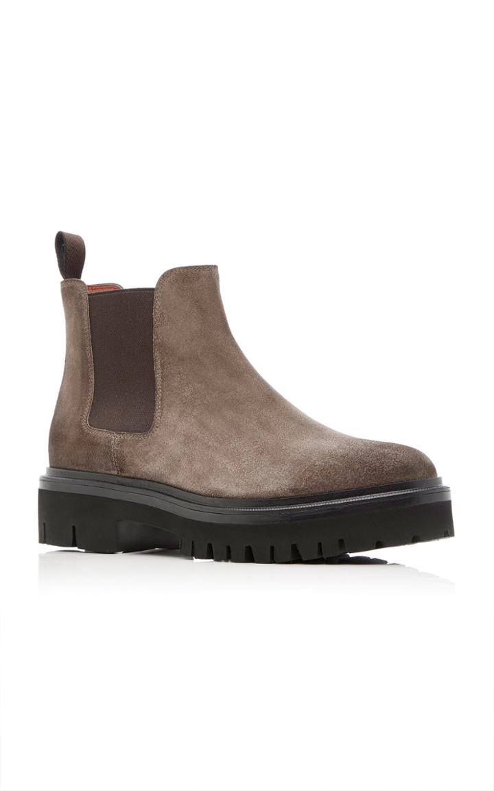 Santoni Beatle Suede Booties