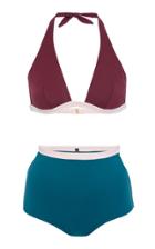 Laura Urbinati Tri-color Bikini Set