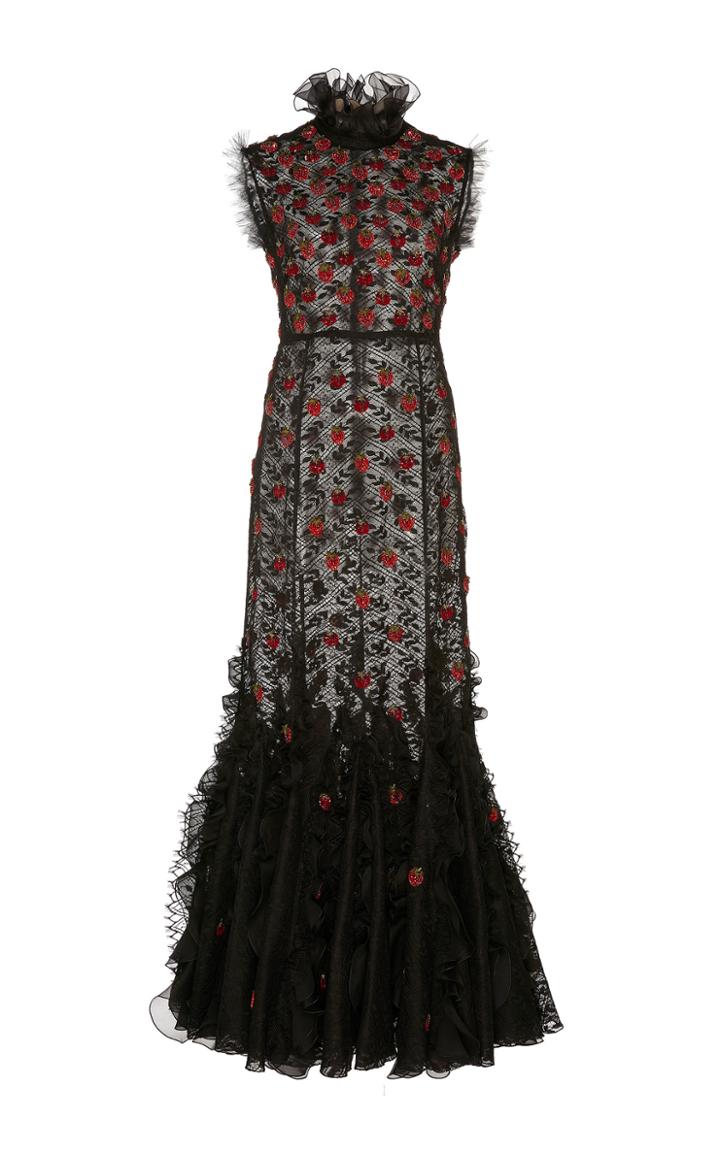 Giambattista Valli Sleeveless Strawberry Gown