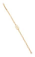 Moda Operandi Zoe Chicco 14k Engravable Disc Bracelet On Oval Link Chain