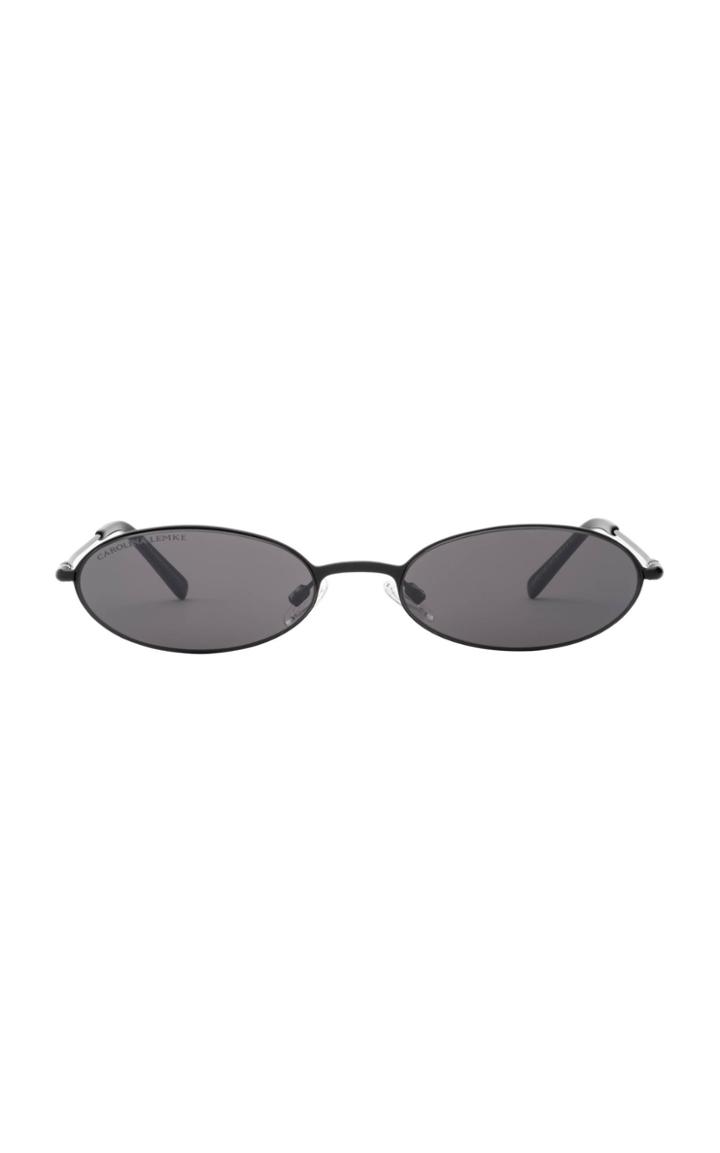 Carolina Lemke X Kim Kardashian West Sand Round-frame Acetate Sunglasses