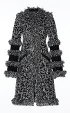 Andrew Gn Long Sleeve Fringe Coat