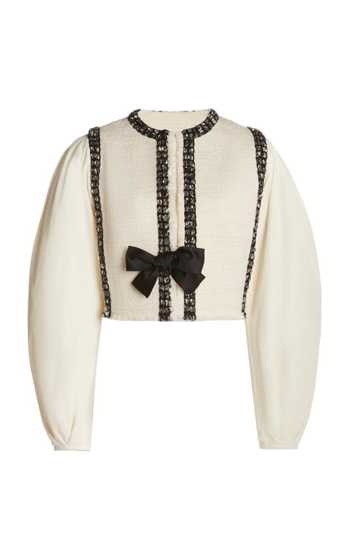 Moda Operandi Giambattista Valli Cropped Bow Top