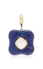 Rush Jewelry Design 18k Yellow Gold And Lapis Draper Pendant
