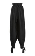 Moda Operandi Alberta Ferretti Shantung Trousers With Paperbag Waist Size: 36