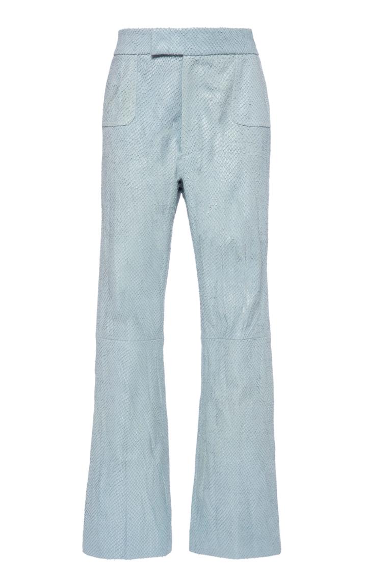 Moda Operandi Philosophy Di Lorenzo Serafini Flared Python Leather Pants