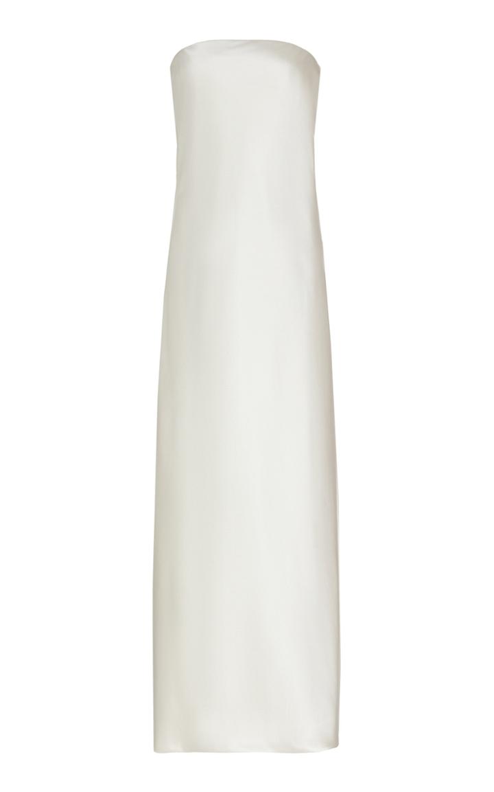 Moda Operandi Brandon Maxwell Column Satin Gown Size: 0