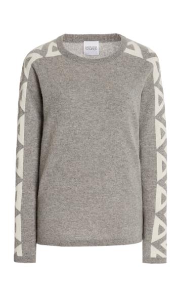 Moda Operandi Madeleine Thompson Triangle-trimmed Cashmere Sweater