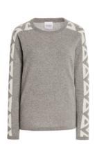 Moda Operandi Madeleine Thompson Triangle-trimmed Cashmere Sweater