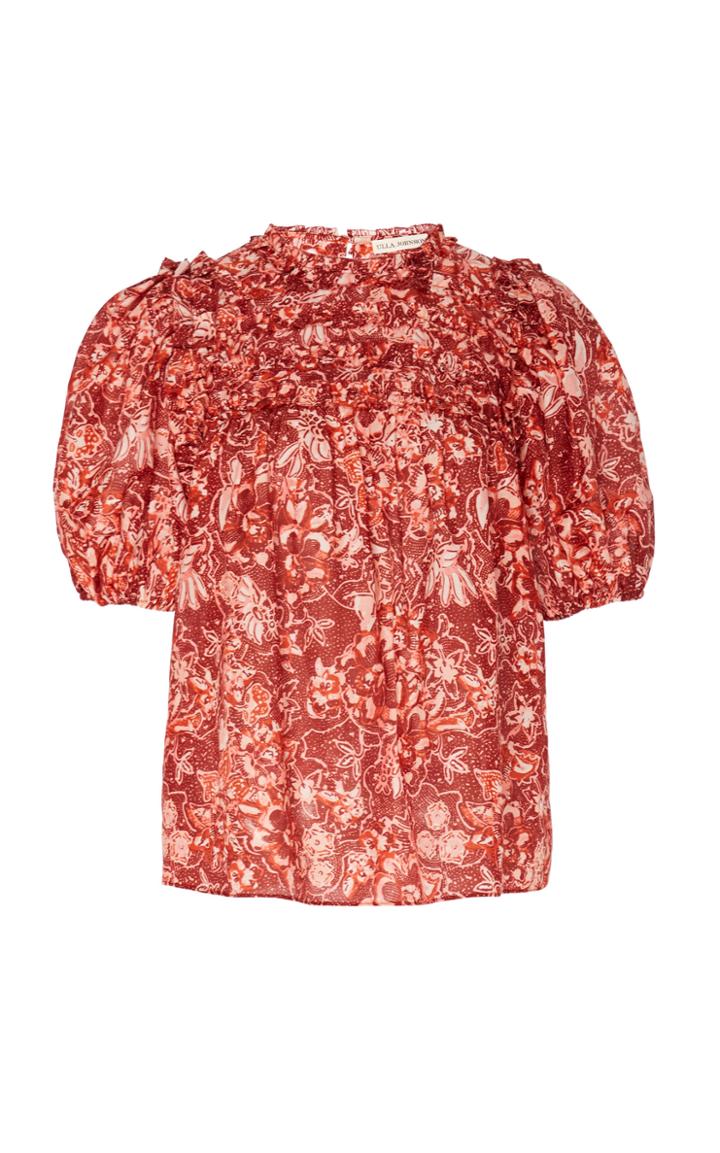 Ulla Johnson Klea Puff Sleeve Floral Top