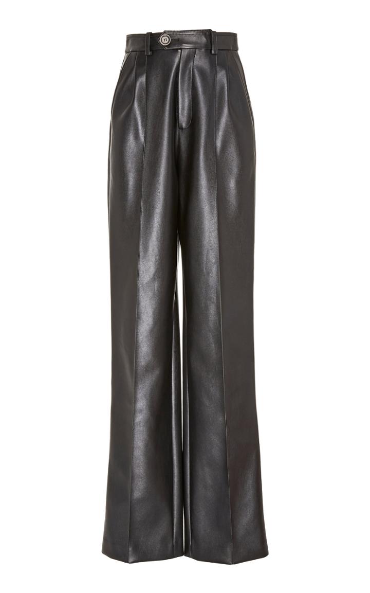 Peter Do Leather Wide-leg Pants Size: 34